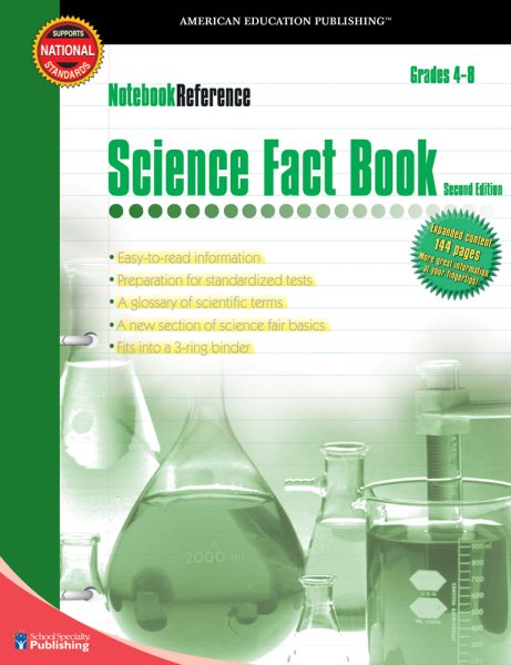 Notebook Reference Science Fact Book: Second Edition