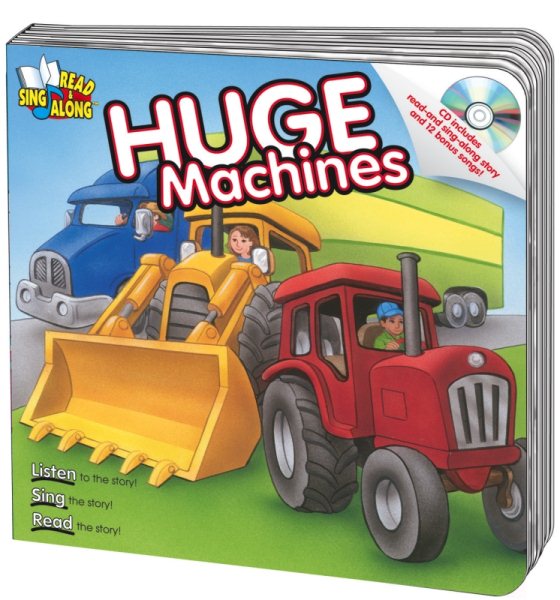 Huge Machines Read & Sing Along Board Book With CD (Read & Sing Along Board Books)