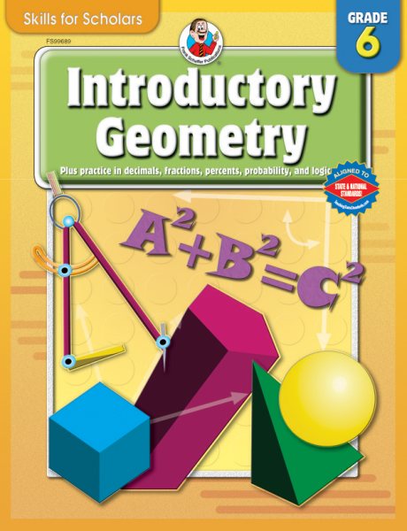 Skills for Scholars Introductory Geometry, Grade 6 cover