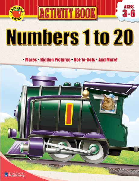 Brighter Child® Numbers 1 to 20 Activity Book (Brighten Child: Activity Book) cover