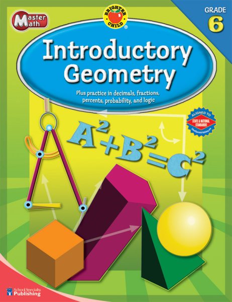 Brighter Child® Master Math: Introductory Geometry, Grade 6 (Brighter Child Workbooks) cover