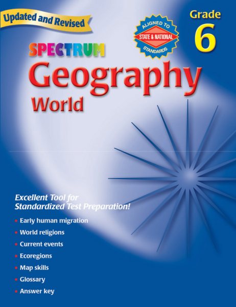 Spectrum Geography, Grade 6: The World cover
