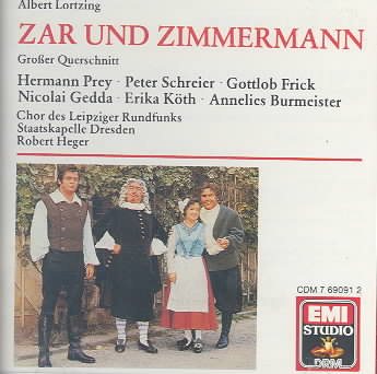 Lortzing 'Zar Und Zimmermann' Excpts. (Prey Schreier Frick Gedda Koth Burmeister. Leipzig cover