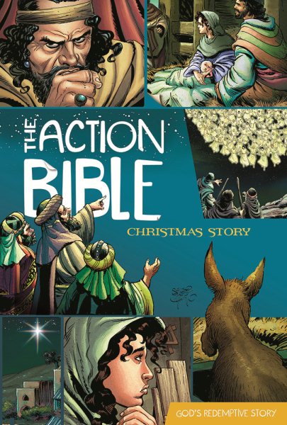 The Action Bible Christmas Story: God's Redemptive Story (Action Bible Series) cover