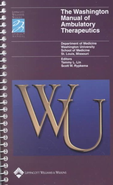 The Washington Manual of Ambulatory Therapeutics (Spiral® Manual Series) cover