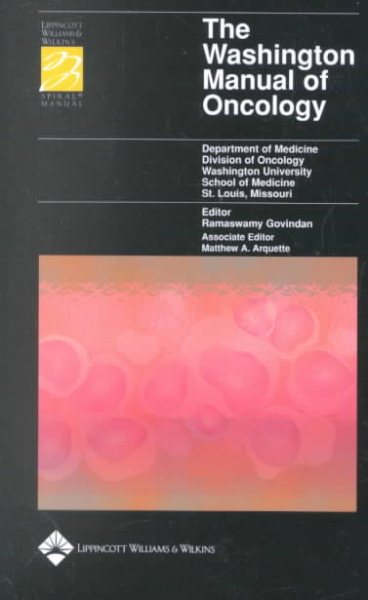 The Washington Manual of Oncology cover