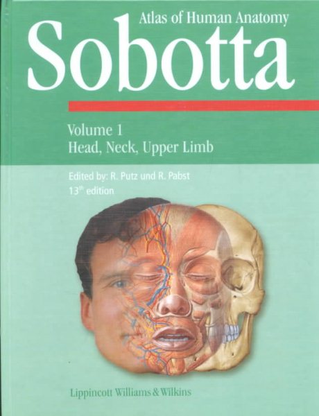 Sobotta Atlas of Human Anatomy: English Text with English Nomenclature, Volume 1 cover
