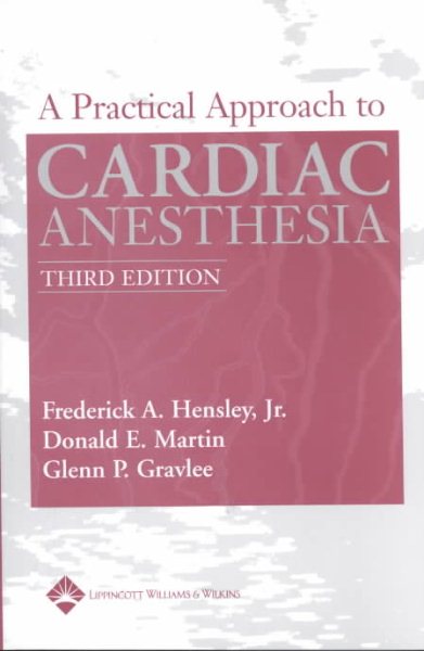 Practical Approach to Cardiac Anesthesia cover