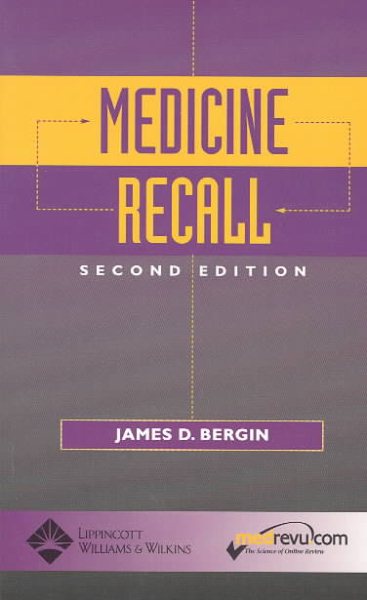Medicine Recall (Recall Series) cover