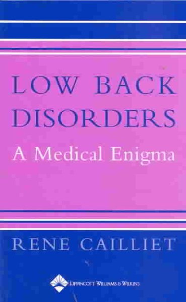 Low Back Disorders: A Medial Enigma cover