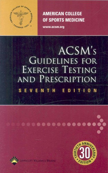 ACSM's Guidelines for Exercise Testing and Prescription cover