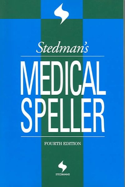 Stedman's Medical Speller (Stedman's Word Books) cover