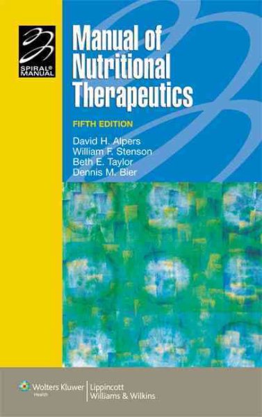 Manual of Nutritional Therapeutics (Spiral Manual Series) cover