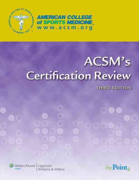 ACSM's Certification Review cover