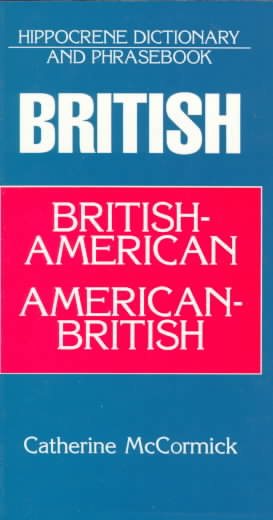 Hippocrene Dictionary and Phrasebook: British-American American-British cover
