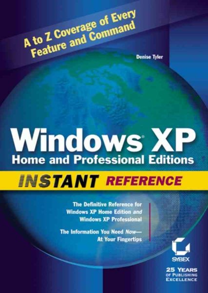 Windows XP Home and Professional Editions Instant Reference cover