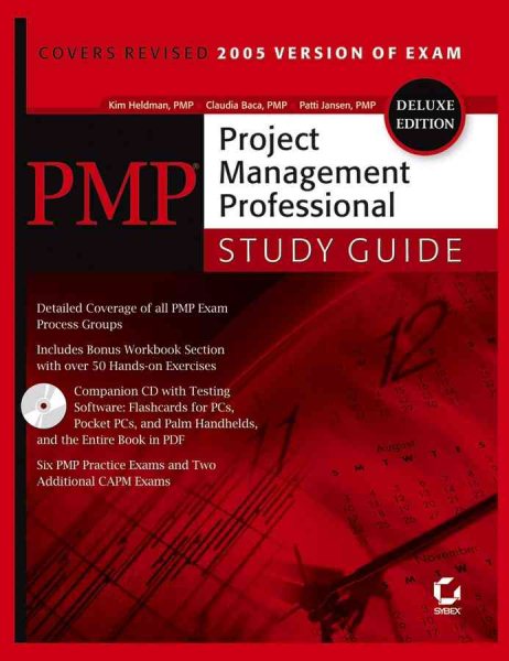 PMP: Project Management Professional Study Guide, Deluxe Edition