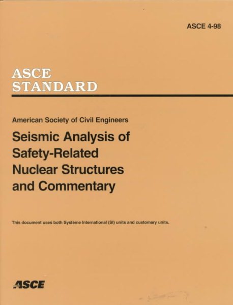 Seismic Analysis of Safety-Related Nuclear Structures and Commentary cover
