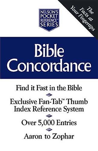 Bible Concordance Nelson's Pocket Reference Series cover