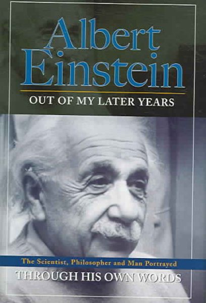 Albert Einstein: Out of My Later Years cover