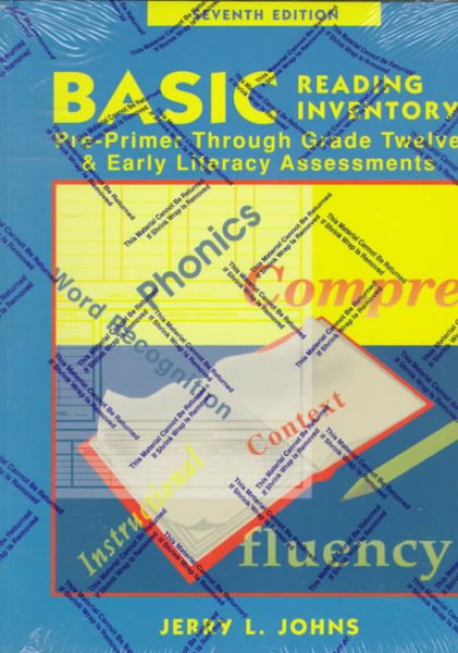 Basic Reading Inventory: Pre-Primer Through Grade Twelve and Early Literacy Assessments cover