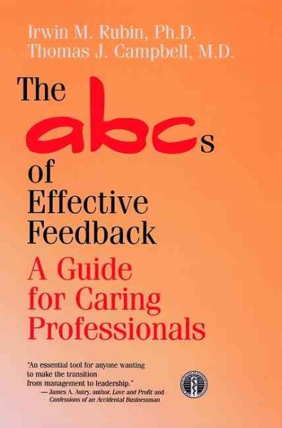The ABCs of Effective Feedback: A Guide for Caring Professionals cover