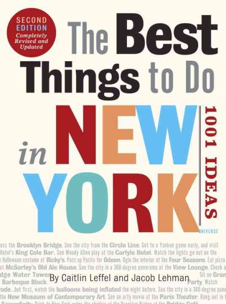 The Best Things to Do in New York, Second Edition: 1001 Ideas cover