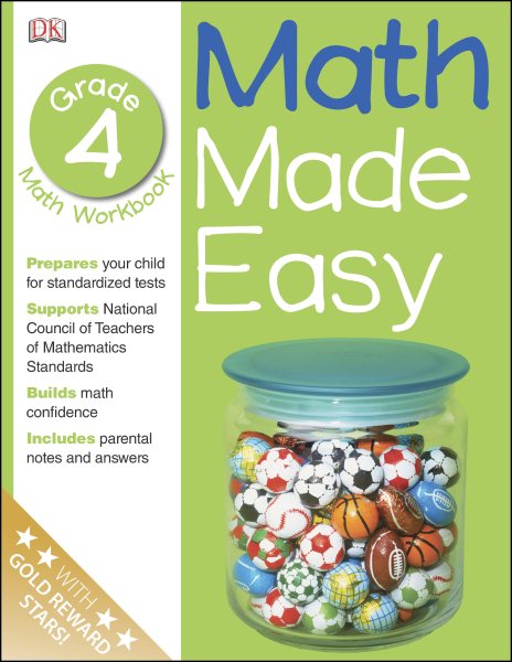 Math Made Easy: Fourth Grade Workbook (Math Made Easy) cover