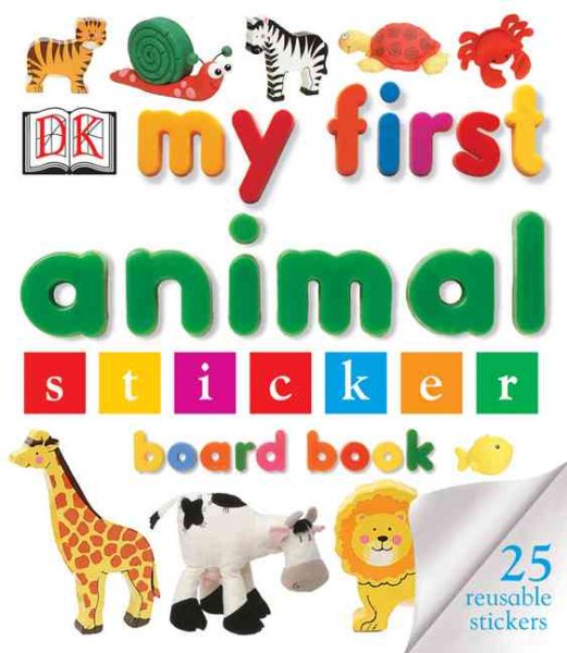 My First Animal Sticker Board Book (My First series) cover