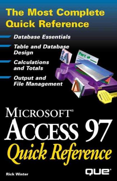 Access 97 Quick Reference cover