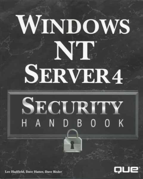 Windows Nt Server 4 Security Handbook cover