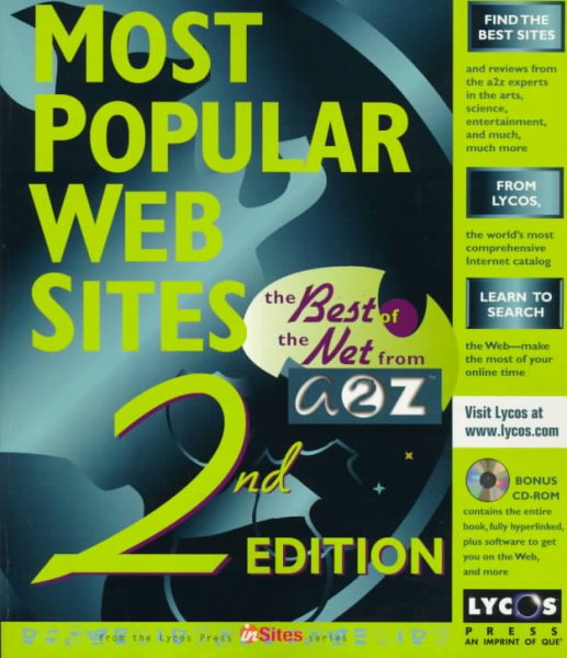 Most Popular Web Sites: The Best of the Net from A 2 Z (Lycos Press in Sites Series) cover