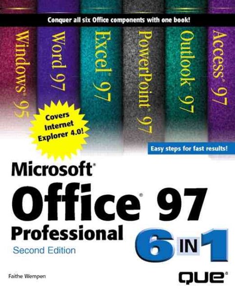 Microsoft Office 97 Professional 6-in-1 (2nd Edition) cover