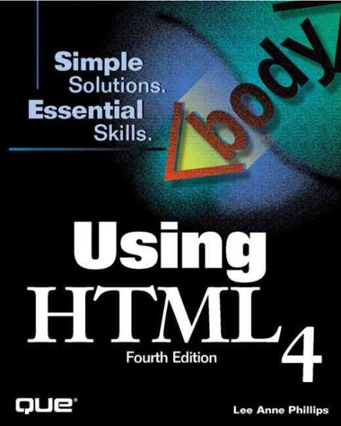 Using Html 4 (Using Series) cover