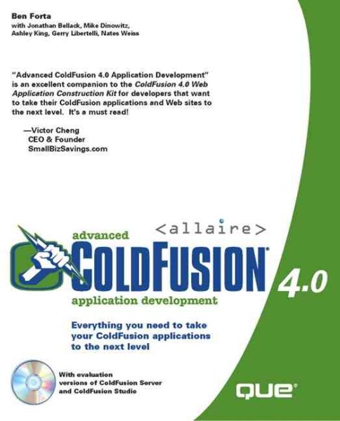 Advanced Cold Fusion 4 Application Development cover
