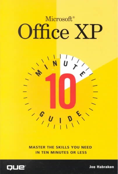 10 Minute Guide to Microsoft Office XP cover