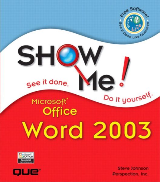 Show Me Microsoft Office Word 2003 cover