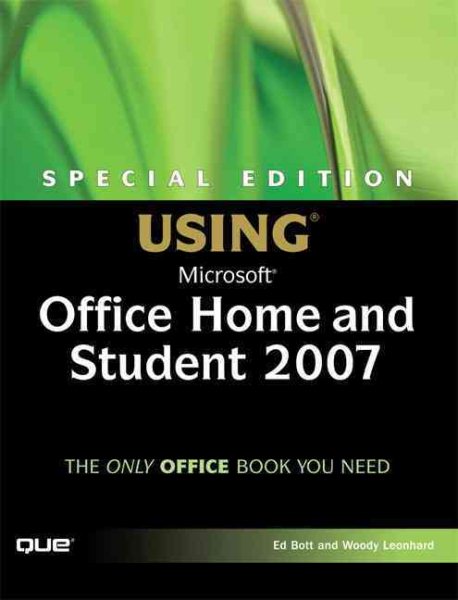 Special Edition Using Microsoft Office Home and Student 2007 cover