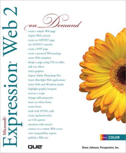 Microsoft Expression Web 2 on Demand cover