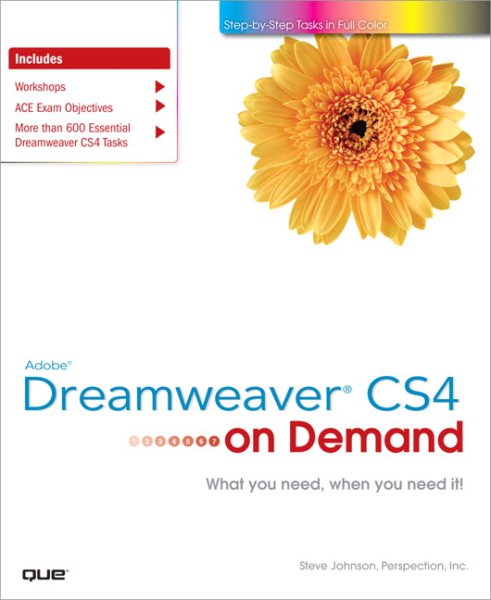 Adobe Dreamweaver CS4 on Demand cover