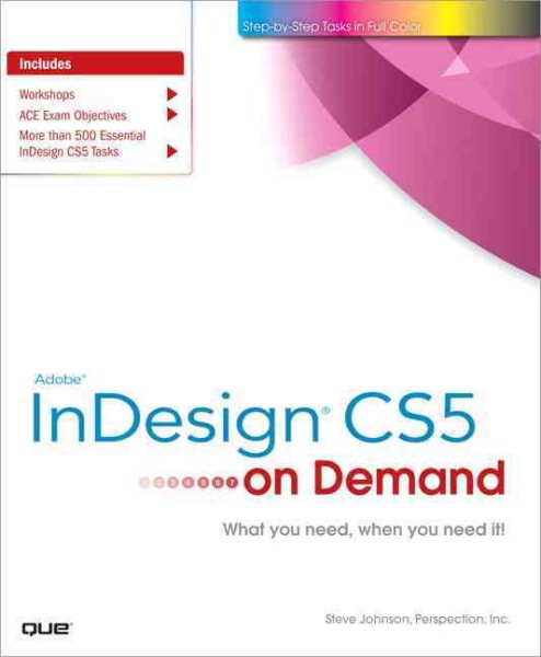 Adobe InDesign CS5 on Demand cover