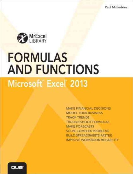 Excel 2013 Formulas and Functions (MrExcel Library) cover
