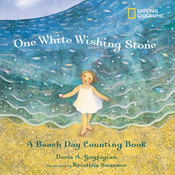 One White Wishing Stone: A Beach Day Counting Book cover