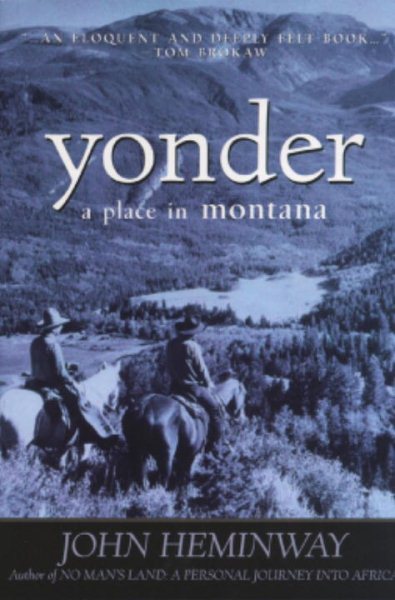 Yonder: A Place in Montana (Adventure Press) cover