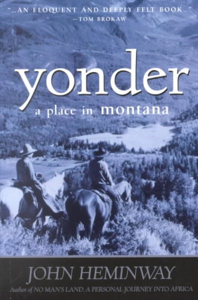 Yonder: A Place in Montana (Adventure Press) cover