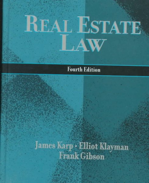 Real Estate Law (Real Estate Law, 4th ed) cover