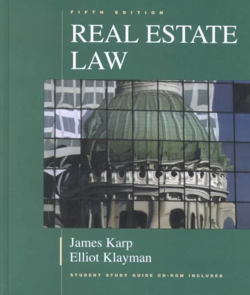 Real Estate Law (Real Estate Law (Karp, James)) cover