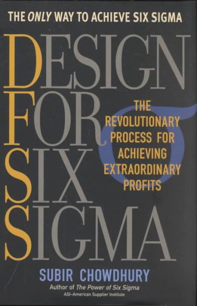 Design for Six Sigma cover