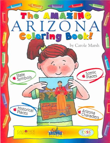 The Awesome Arizona Coloring Book! (Arizona Experience) cover