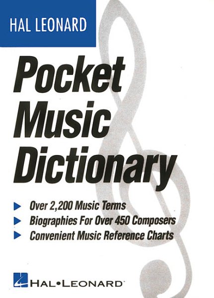 The Hal Leonard Pocket Music Dictionary cover